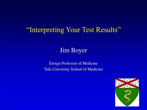 interpreting test results ppt|“Interpreting Your Test Results” .